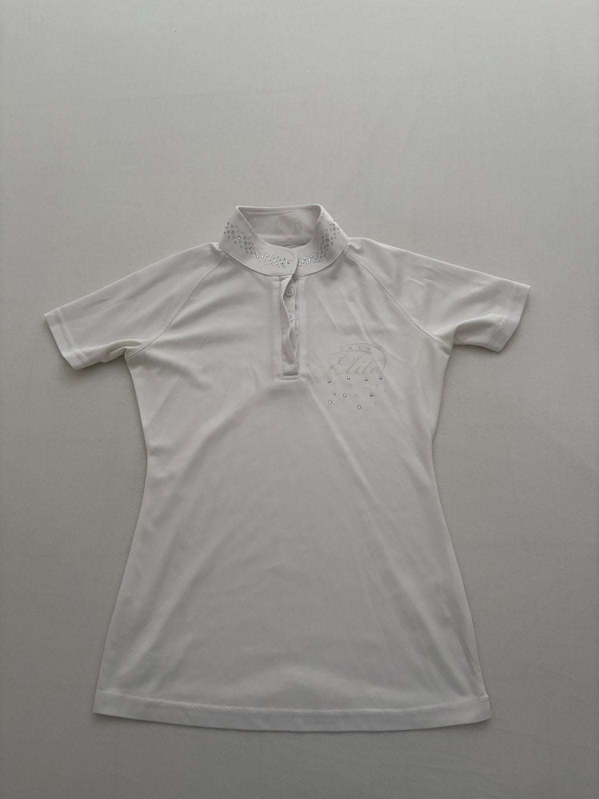 Wedstrijd shirt paardrijden wit, Dressuur, Ophalen of Verzenden, Zo goed als nieuw, Dames