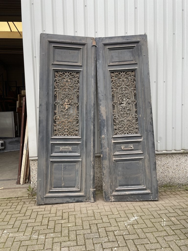Unieke antieke dubbele voordeur, Doe-het-zelf en Verbouw, Deuren en Horren, La belle porte, Jurgen.hoogenboezem@gmail.com, Glas