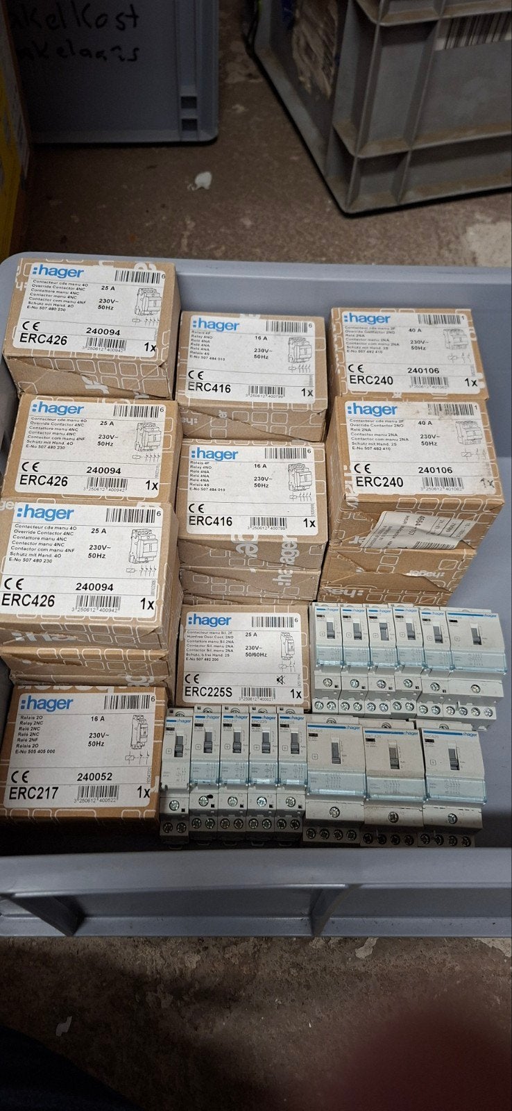 Hager installatiemagneetschakelaars / relais (verschillende, Overige typen, Nieuw, Ophalen of Verzenden, Hager