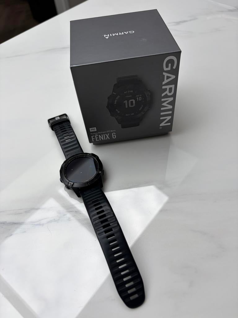 Garmin Fenix 6 Pro, Ophalen of Verzenden, Gebruikt, Zwart, Android