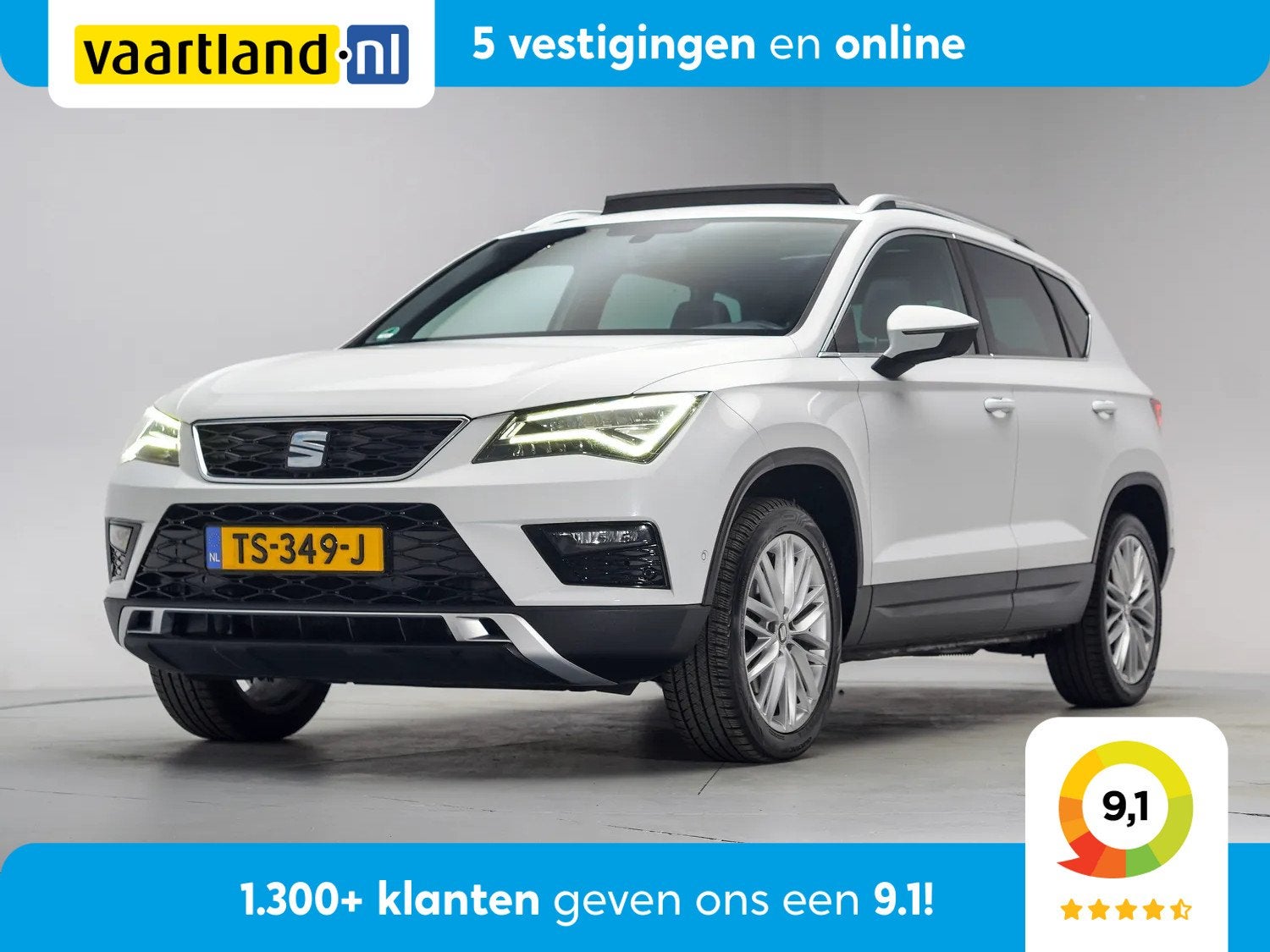 SEAT Ateca 1.4 EcoTSI Xcellence Business Intense Aut. [ Pano, Gebruikt, 680 kg, 4 cilinders, 150 pk