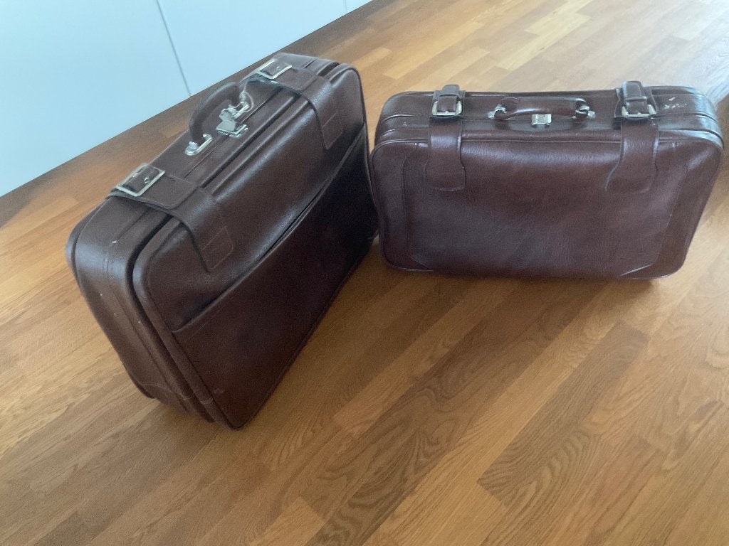 Koffer, Gebruikt, 45 tot 55 cm, Slot, Zacht kunststof
