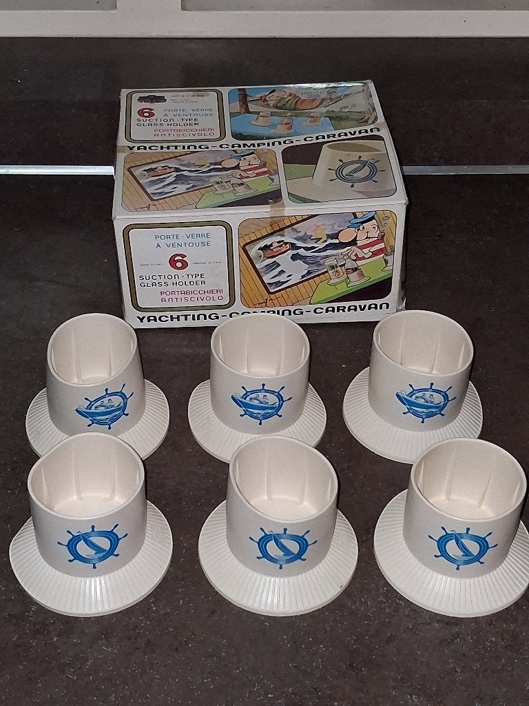 Camper beker houder zuignap nieuw TREM suction glass holder, Caravans en Kamperen, Ophalen of Verzenden, Nieuw