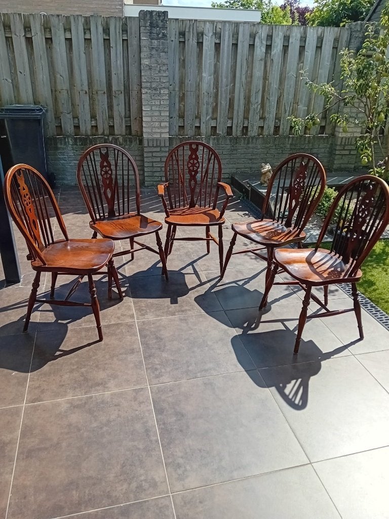 Windsor wheelback chairs, Antiek en Kunst, Antiek | Meubels | Stoelen en Banken, Ophalen