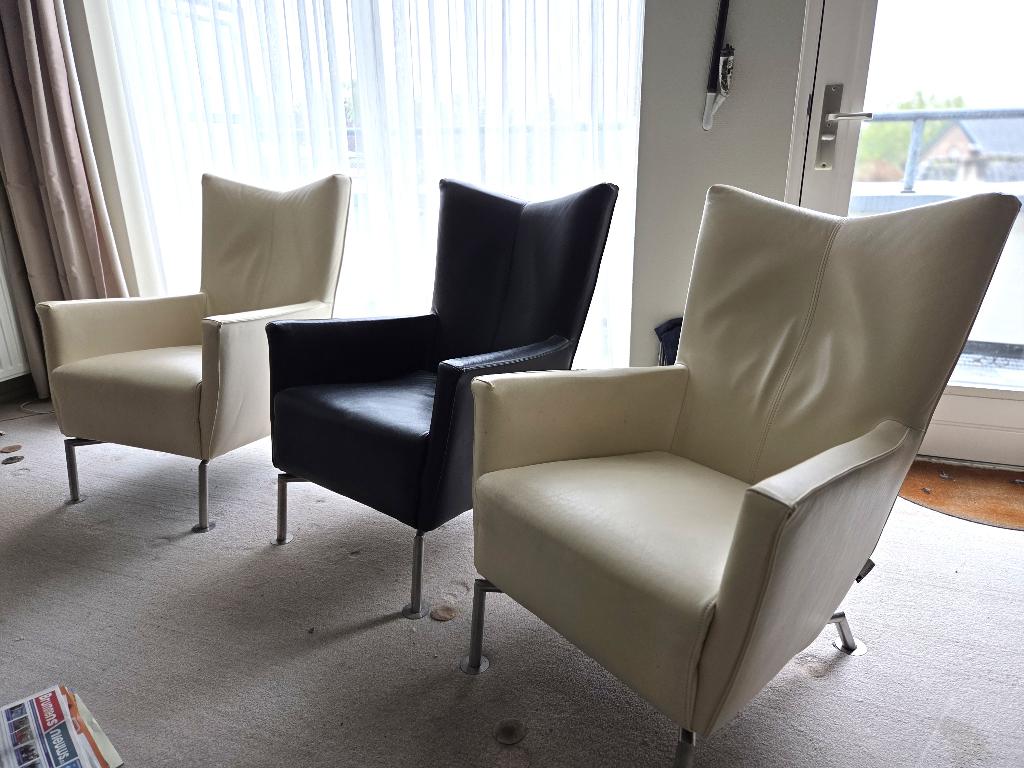 Topform fauteuils (moeten weg), Ophalen, Gebruikt, 75 tot 100 cm, Leer