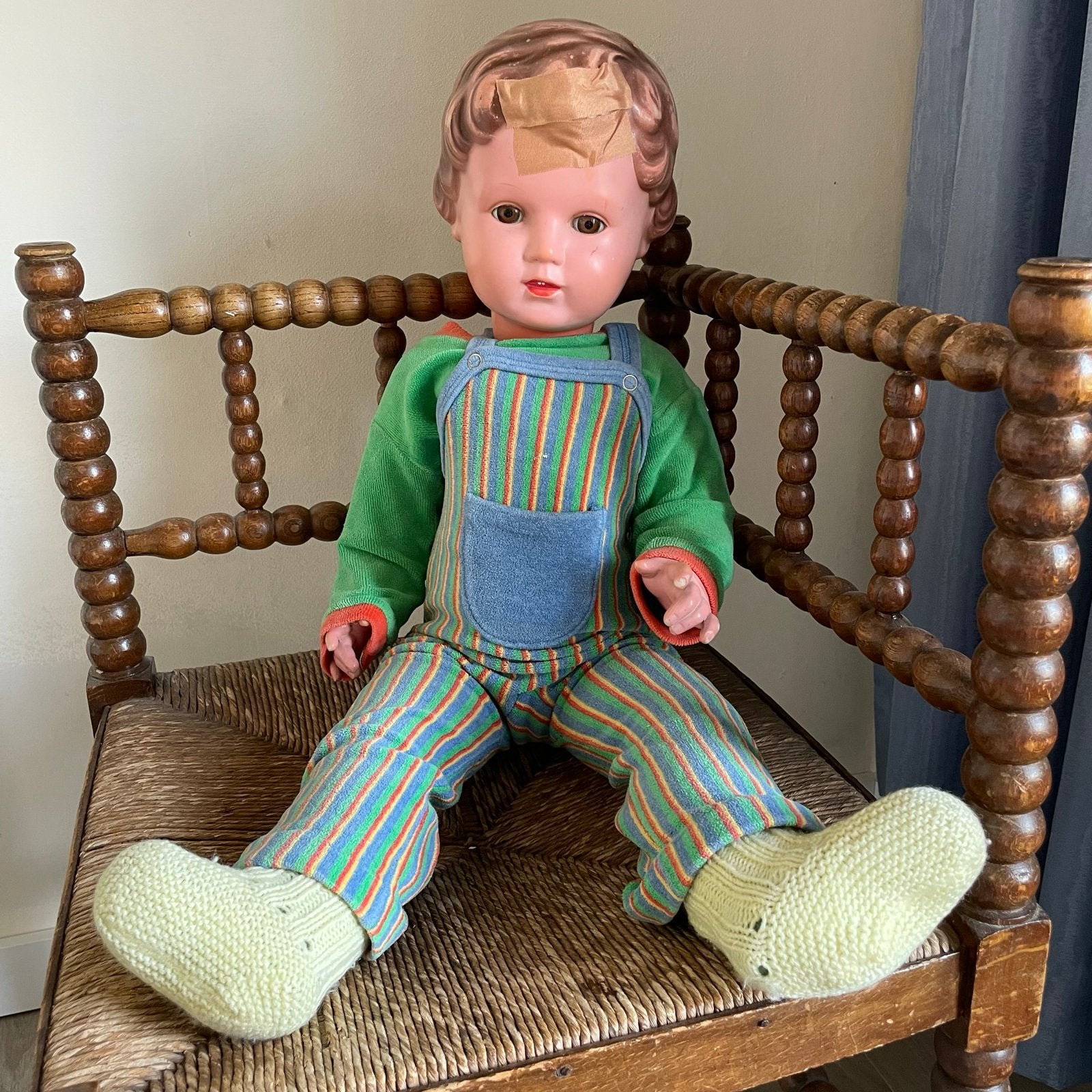 Vintage jongen pop merk “Schildpad”, Verzamelen, Ophalen of Verzenden, Gebruikt, Pop