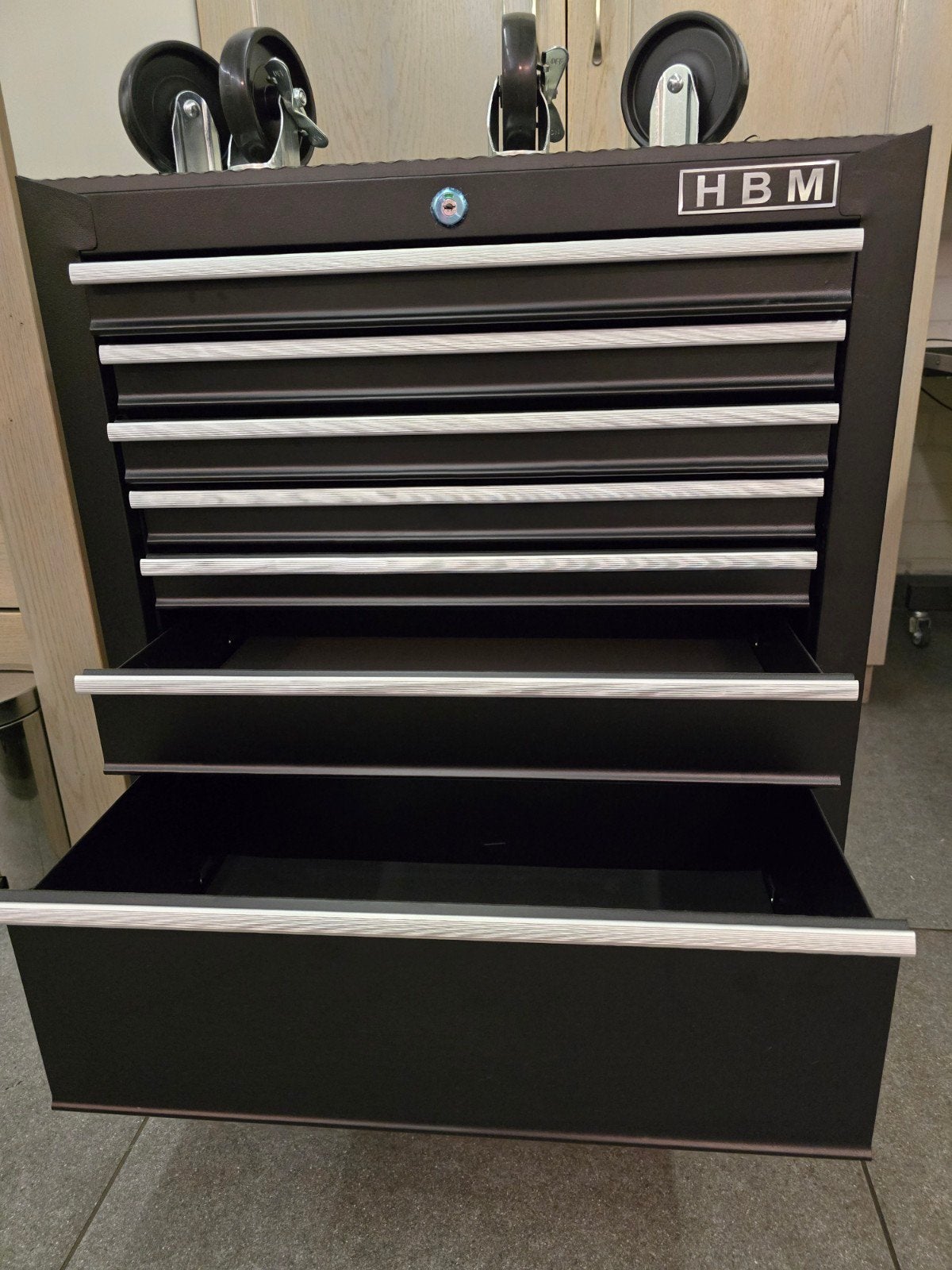 Gereedschap lade kast, Ophalen