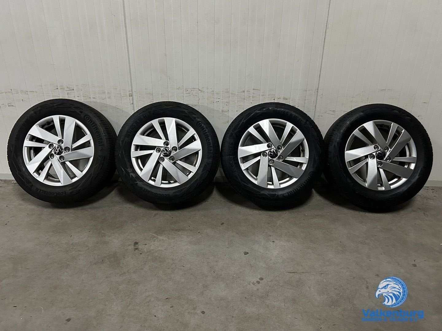 6-7mm! Originele VW Polo 6 2G AW Ronda 15 inch velgen 5x100, Auto-onderdelen, Banden en Velgen, Gebruikt, 15 inch, -, -