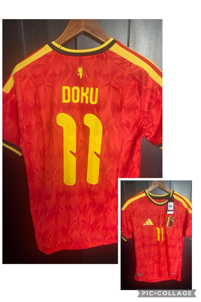 Wk shirt van België | Doku 11# | size: m | player version, Maat M, Verzenden, Nieuw, Shirt