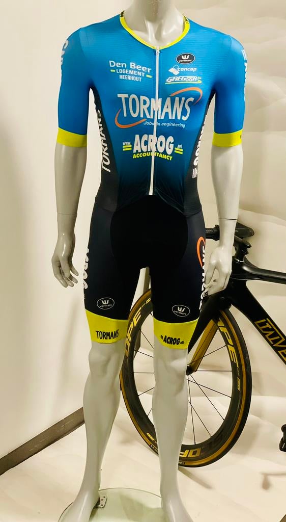 Wielrenkleding wielrenpak snelpak speedsuit maat M Vermarc, Ophalen of Verzenden, Zo goed als nieuw, Bovenkleding, Heren