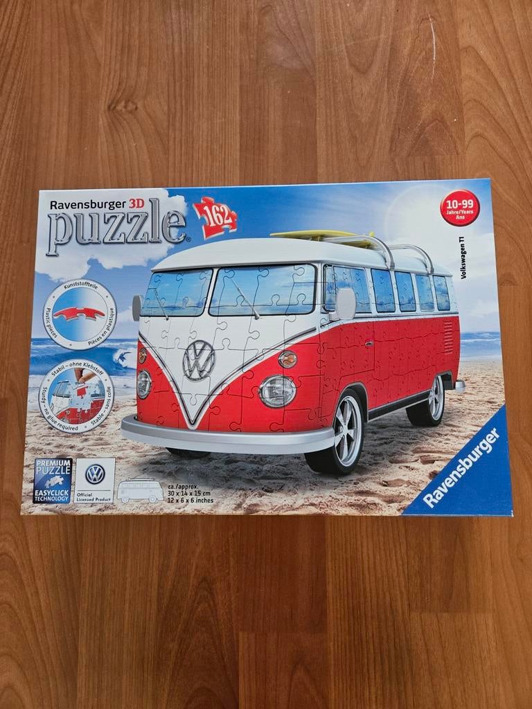 3d puzzel volkswagen busje, Ophalen of Verzenden, Meer dan 50 stukjes, 6 jaar of ouder