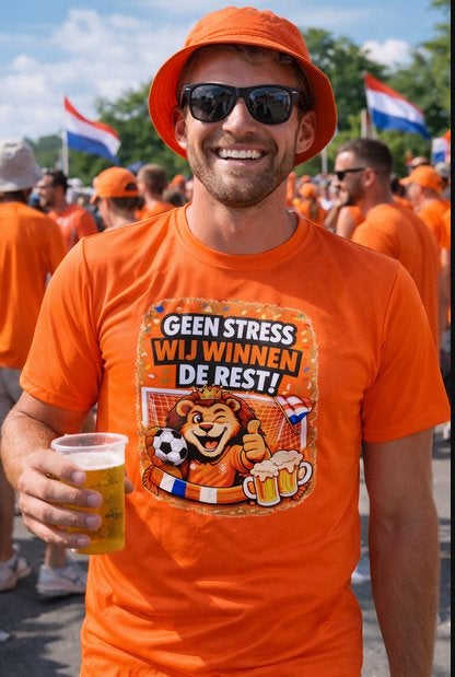 WK-Oranje T-Shirt, Verzenden, Nieuw, Maat 56/58 (XL), Oranje