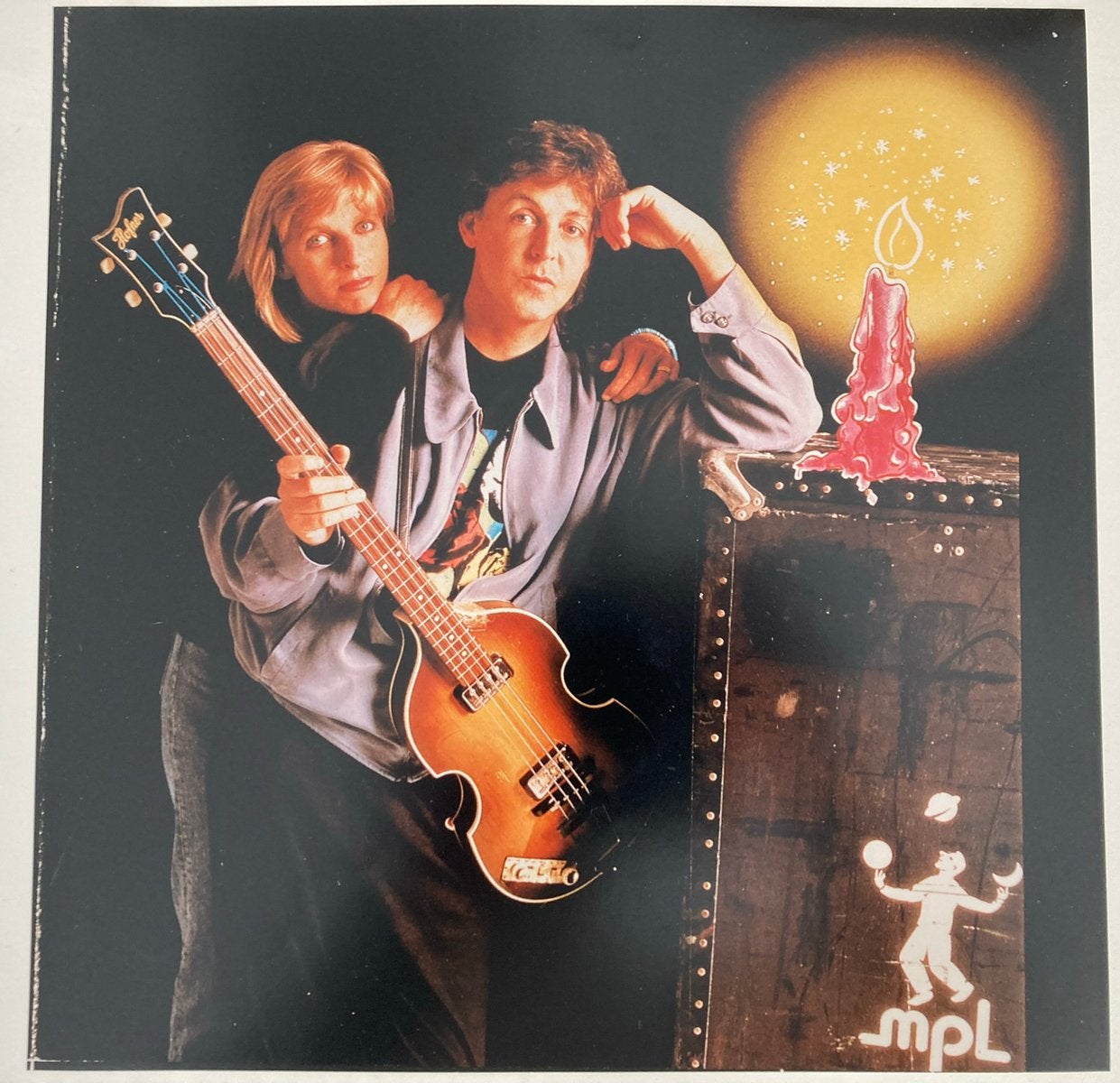 Paul en Linda McCartney promotie foto, Verzenden, Zo goed als nieuw, Foto of Kaart