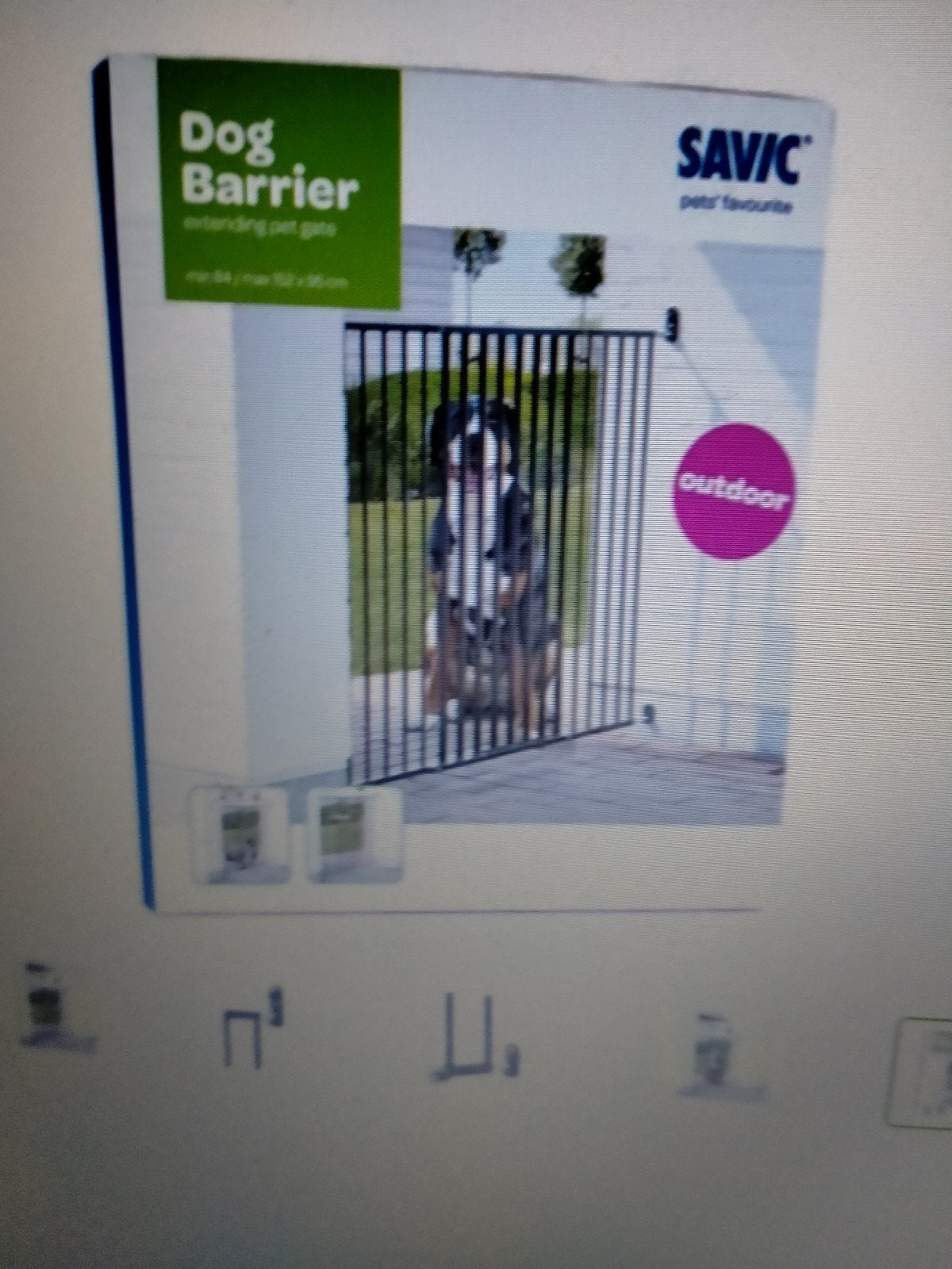 savic dog barrier outdoor, Dieren en Toebehoren, Overige merken, Ophalen, Zo goed als nieuw, Hondenren