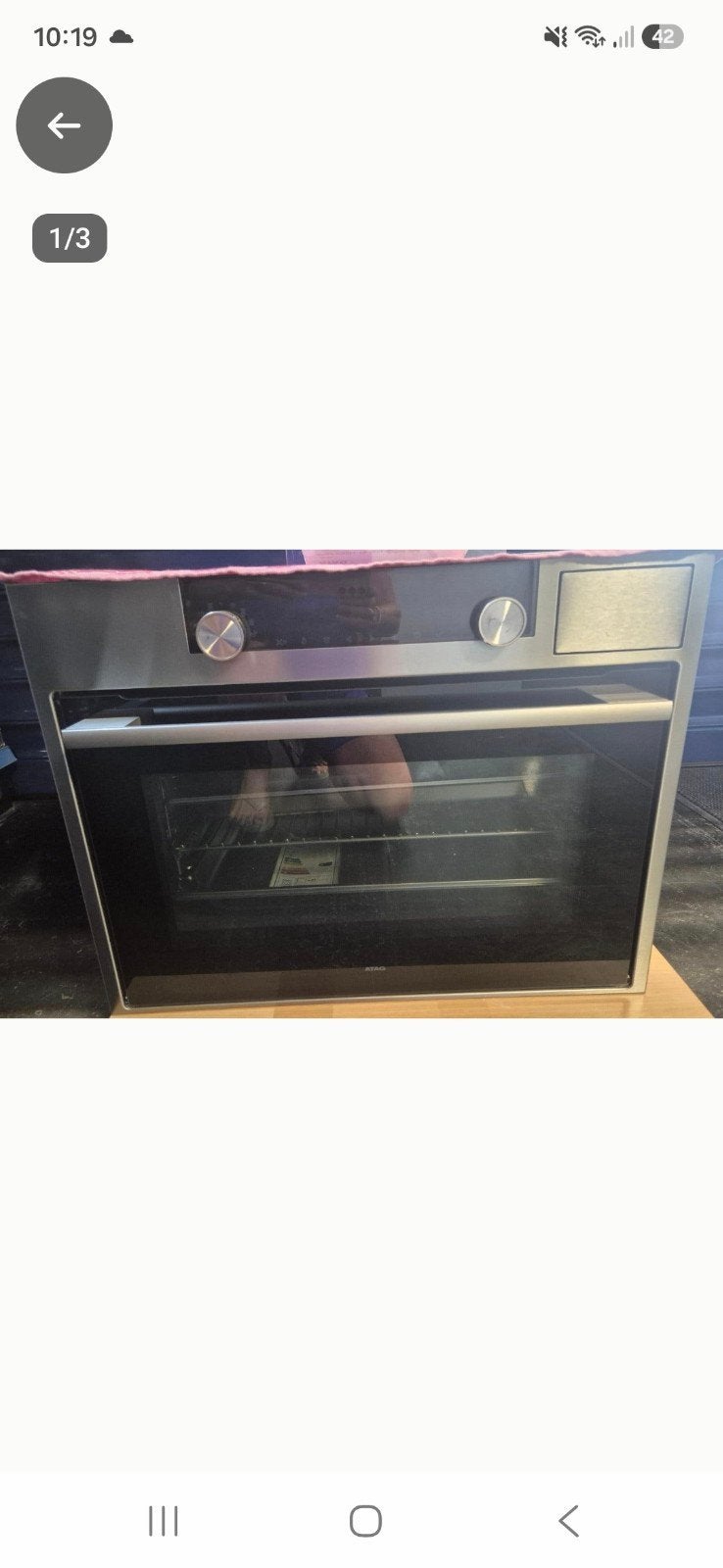 ATAG CS4511D inbouw stoomoven RVS, Ophalen, Nieuw, Stoomoven, Inbouw