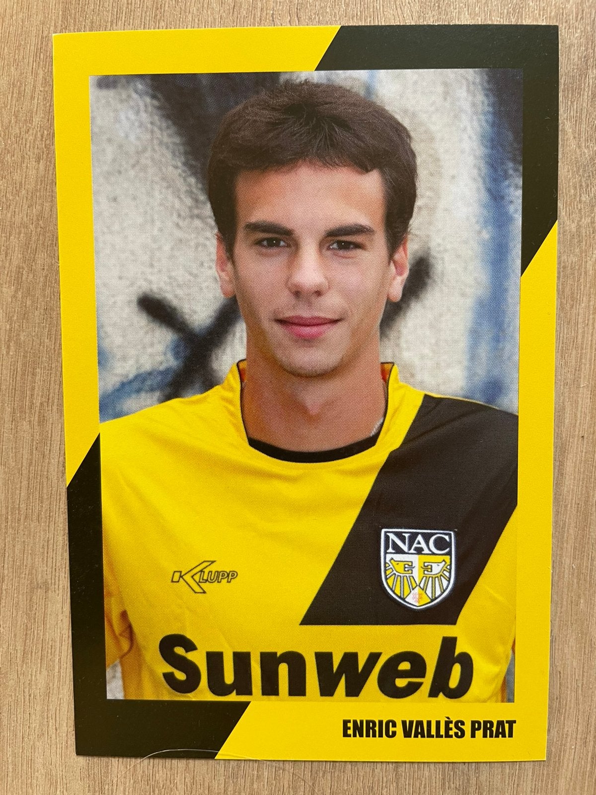 Fotokaart Enric Prat (NAC Breda)., Ophalen of Verzenden, Nieuw, NAC Breda, Spelerskaart