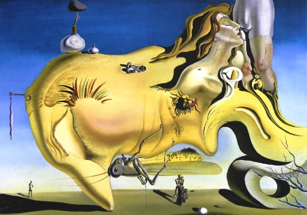Salvador Dali(1904)Kl Lithografie"Grande Masturbato "Ges Gen, Antiek en Kunst, Personages en Fantasiefiguren, Ophalen of Verzenden