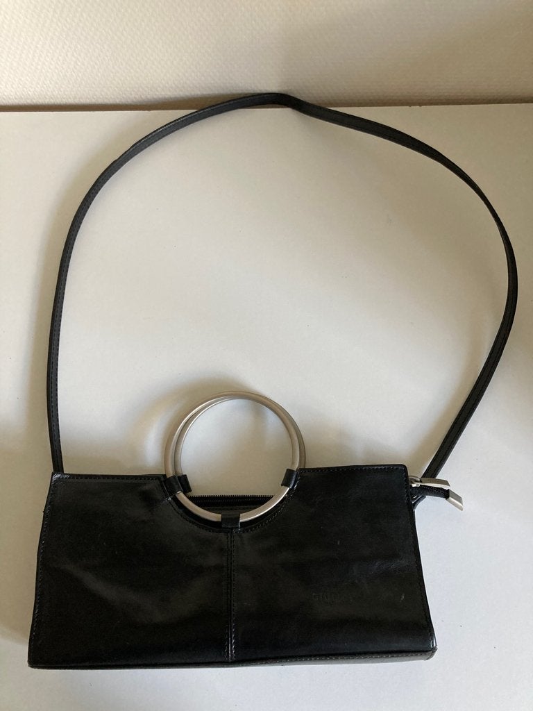 Mooie zwarte tas van Giuliano, Ophalen of Verzenden, Gebruikt, Zwart, Handtas