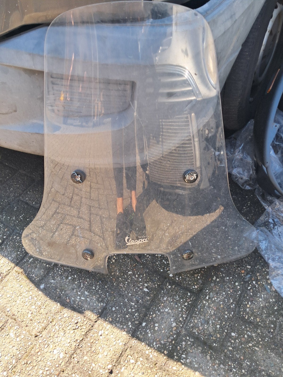 Vespa windscherm - origineel en gebruikt, Ophalen, Gebruikt, Overige typen, Vespa
