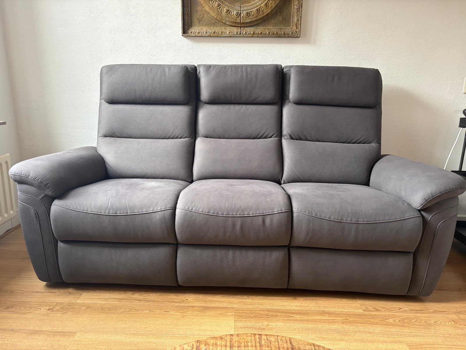 Antraciete zitbank te koop, Ophalen, Zo goed als nieuw, 75 tot 100 cm