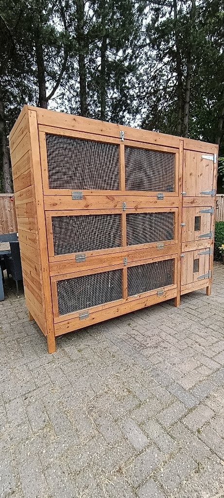 Konijnenflat - hok voor konijnen of cavia, Dieren en Toebehoren, Knaagdieren en Konijnen | Hokken en Kooien, Ophalen, 110 cm of meer