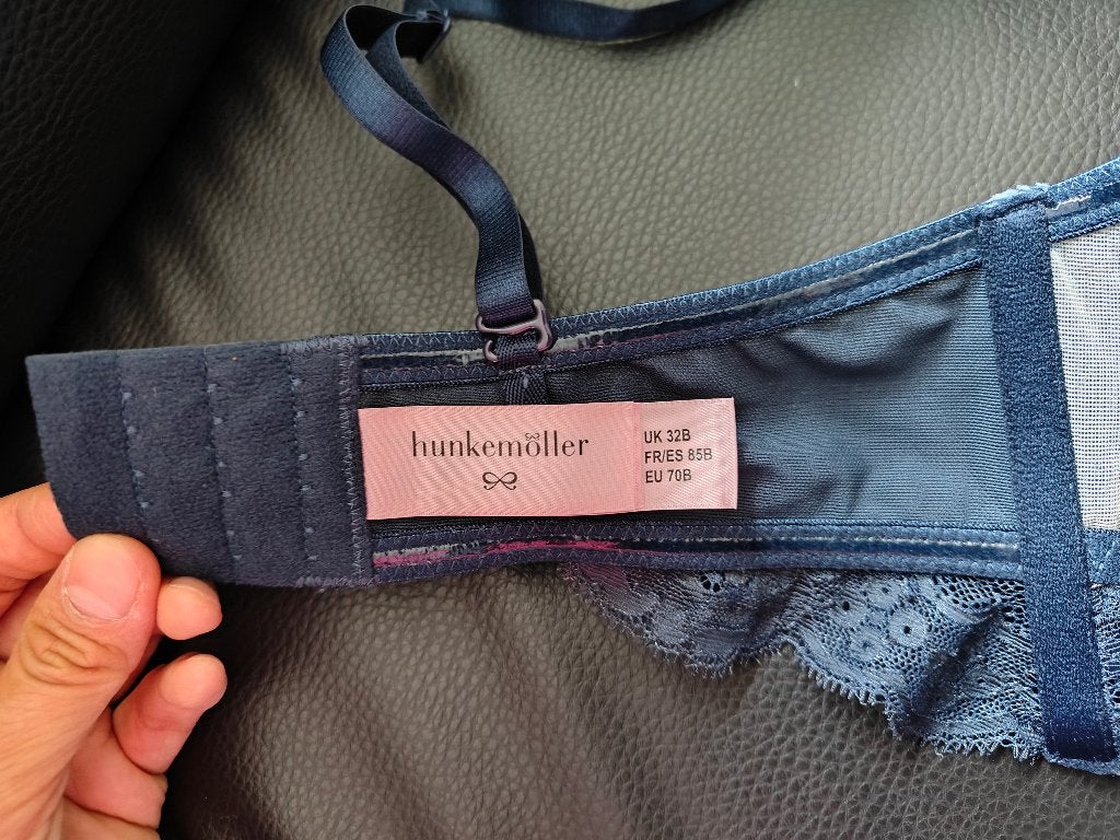 Balconette bh met kant Hunkemoller, Hunkemöller, Ophalen of Verzenden, Blauw, BH