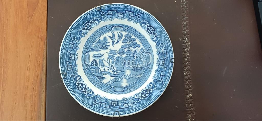 Oud Delfts Blauw Bord - Klassiek Chinees Decor, Antiek en Kunst, Antiek | Wandborden en Tegels, Ophalen