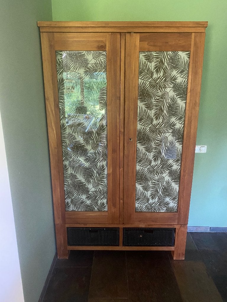 Teakhouten kast - GRATIS, Ophalen, Gebruikt, 100 tot 150 cm, Teakhout