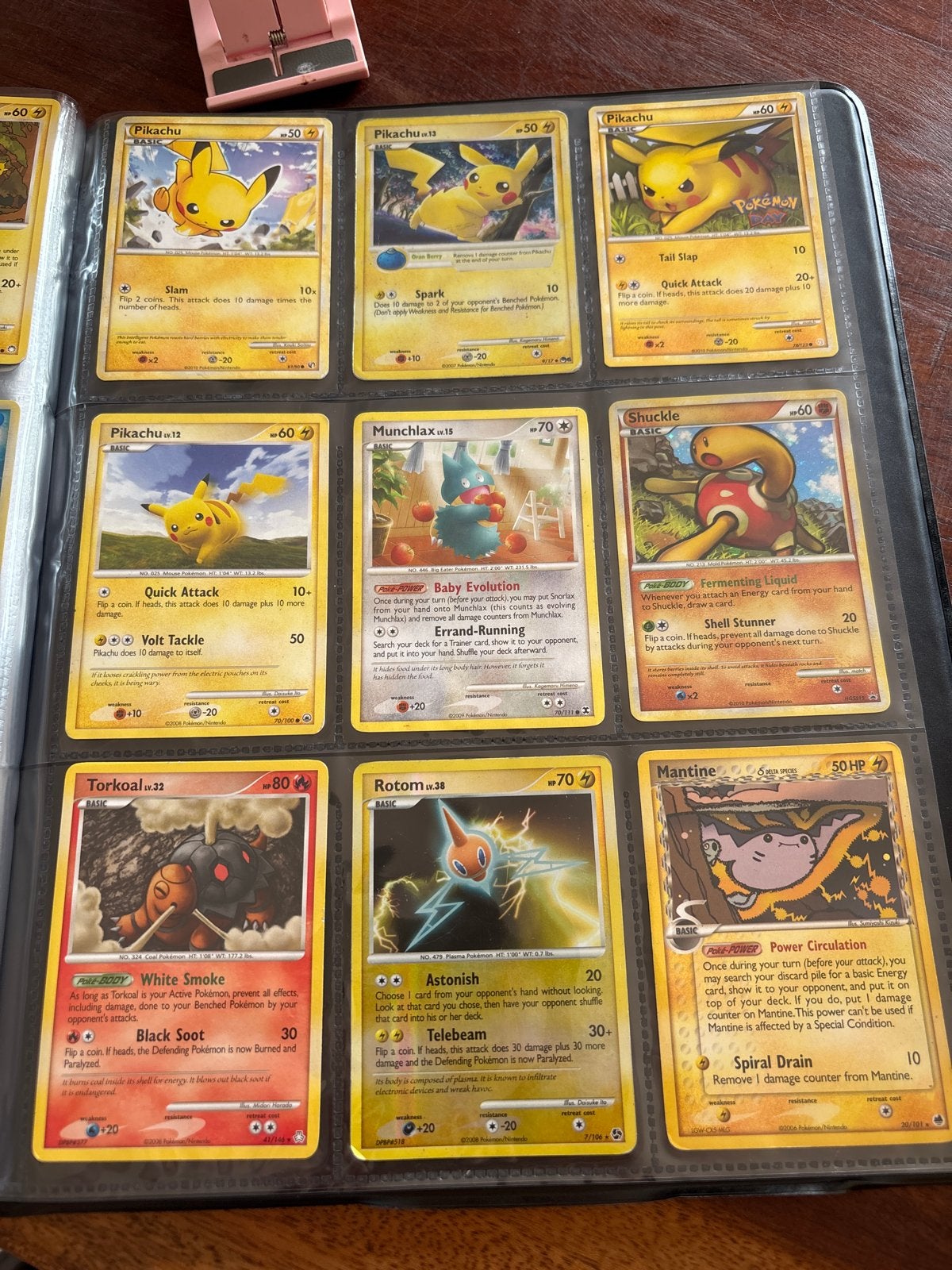 Pokémon Kaarten Verzameling - Pikachu, Rotom, Torkoal, Ophalen of Verzenden, Gebruikt, Meerdere kaarten