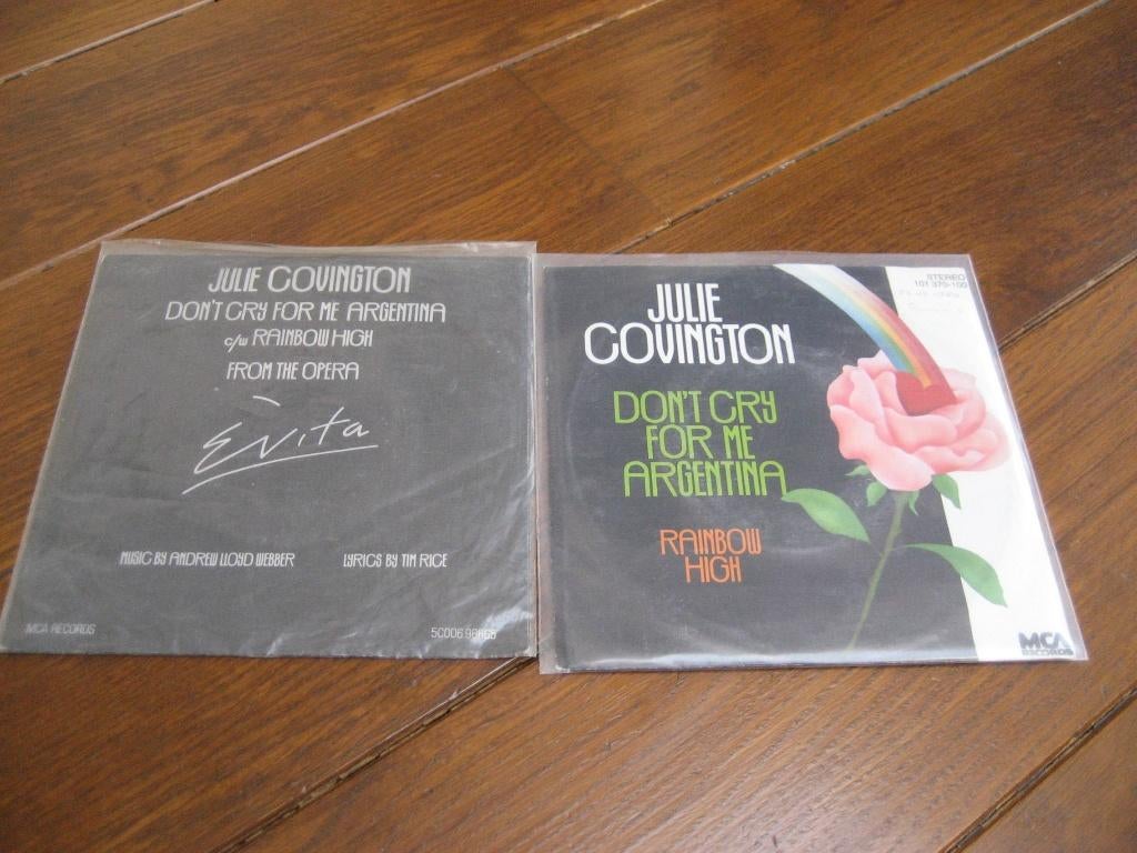 70s julie covington dont cry for me argentina, Gebruikt, Filmmuziek en Soundtracks, 7 inch, Single