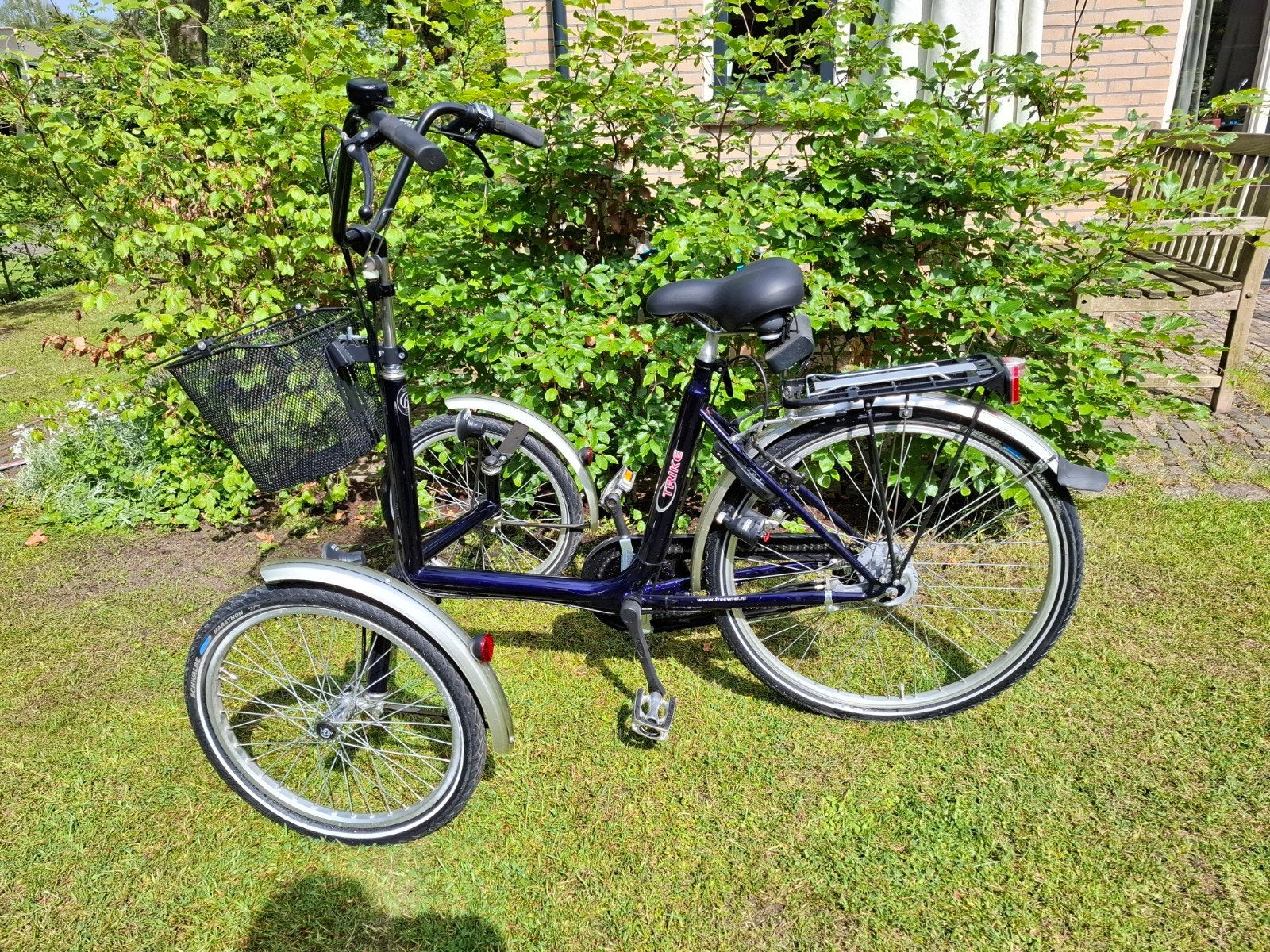 Stabiele driewielfiets (trike) met twee voorwielen, Fietsen en Brommers, Fietsen | Driewielers, Ophalen, Nieuw, Verstelbare zitting