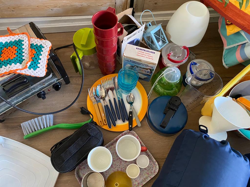 Camping spullen, Ophalen, Gebruikt