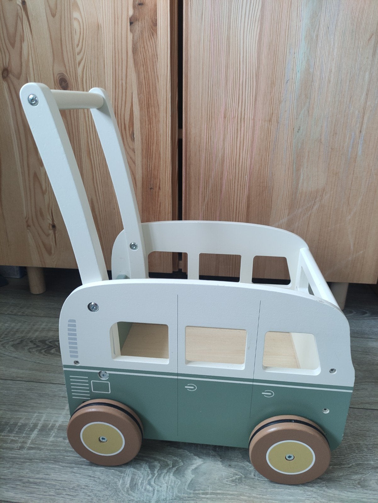 Little Dutch Houten Loopwagen Camper, Ophalen of Verzenden, Zo goed als nieuw, Duw- of Trekspeelgoed