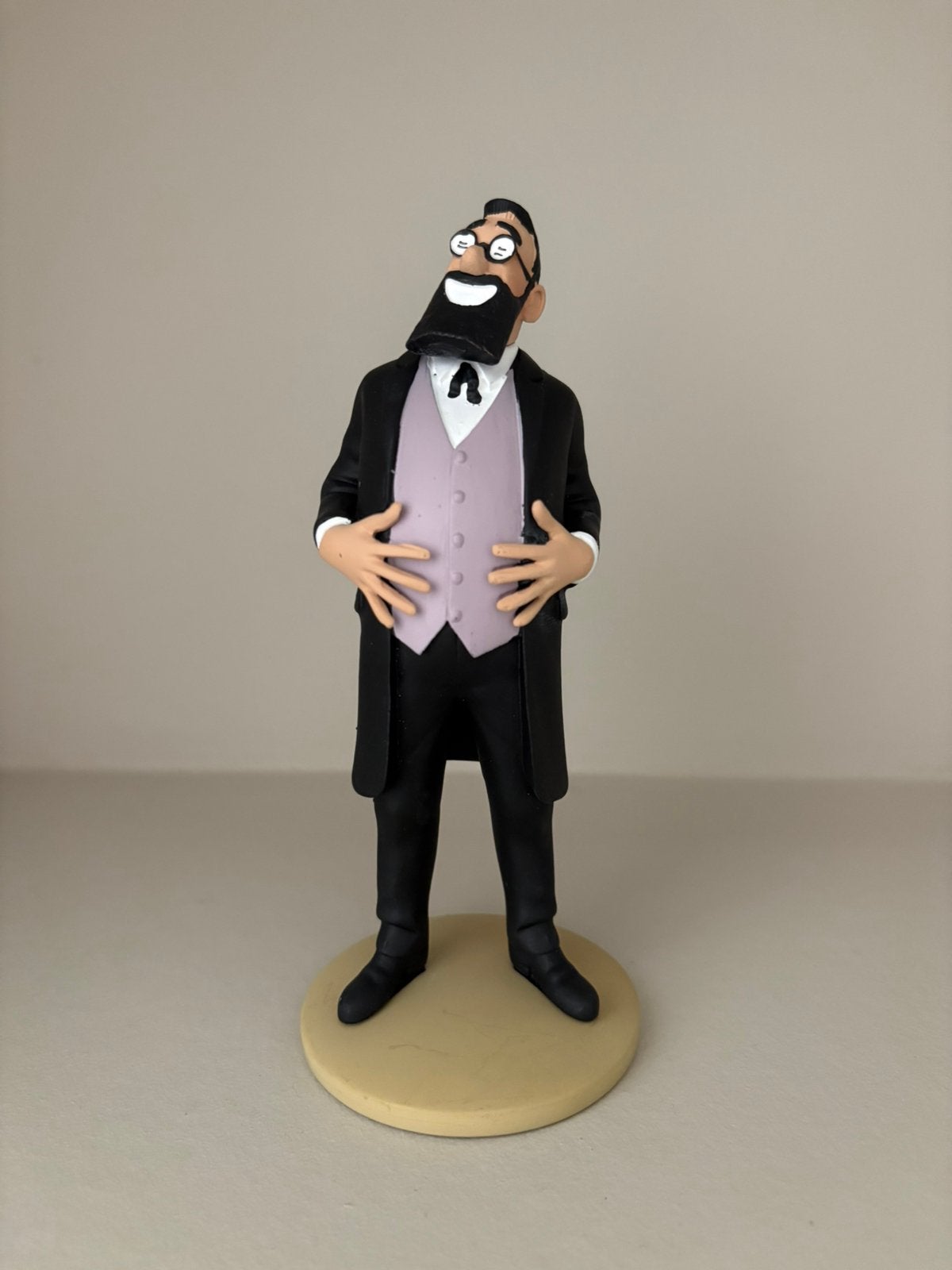 Kuifje/Tintin beeld Professor Bergamotte Moulinsart, Verzamelen, Stripfiguren, Ophalen of Verzenden, Kuifje, Zo goed als nieuw
