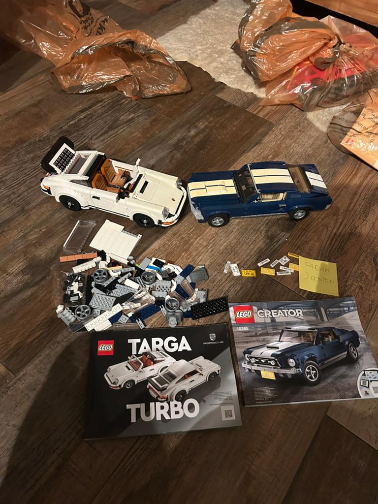 Lego 10265 + 10295 Porsche en Ford Mustang, Kinderen en Baby's, Speelgoed | Duplo en Lego, Ophalen of Verzenden
