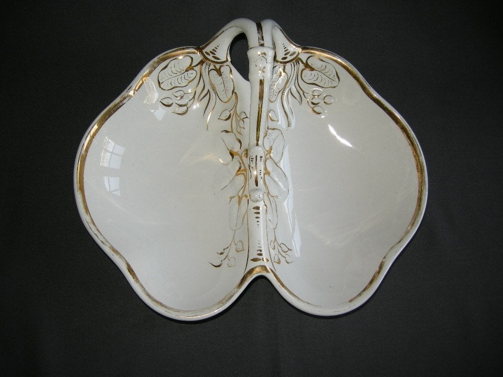 Petrus Regout wit - goud soezenschaal, Ophalen of Verzenden