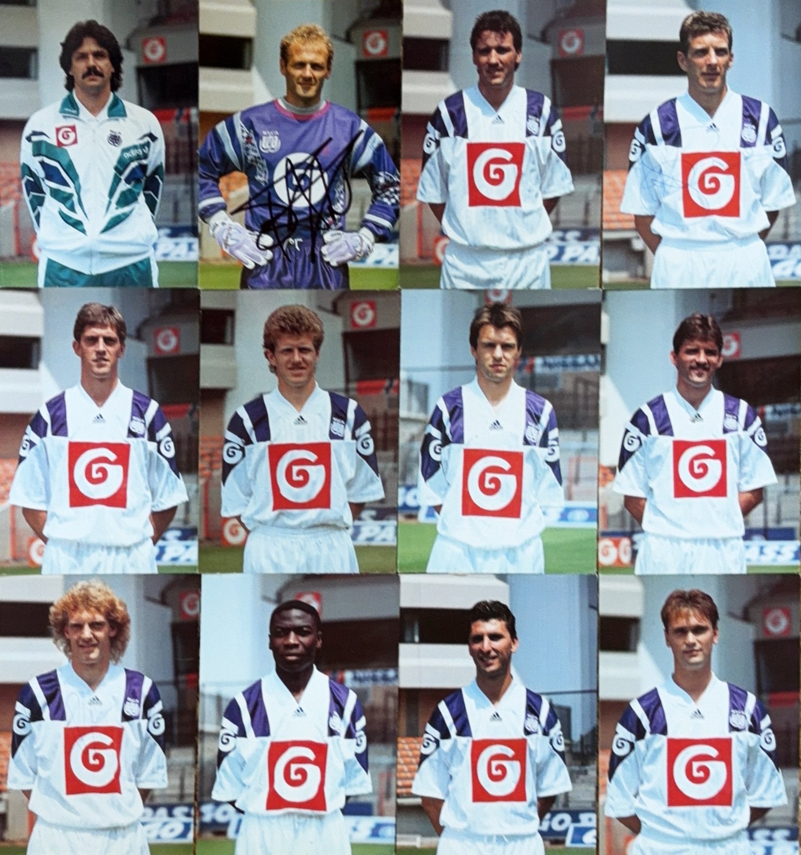 12 Spelerskaarten RSCA Anderlecht - seizoen1992/1993, Ophalen of Verzenden, Zo goed als nieuw, Ajax, Spelerskaart