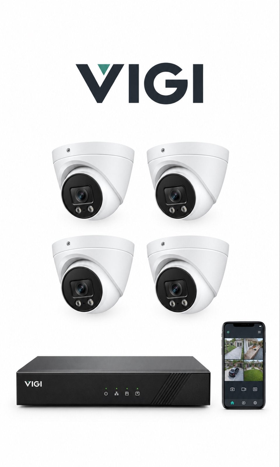 VIGI Pro IP camera set 4MP FULL COLOR+2TB HDD, Verzenden, Nieuw, Buitencamera