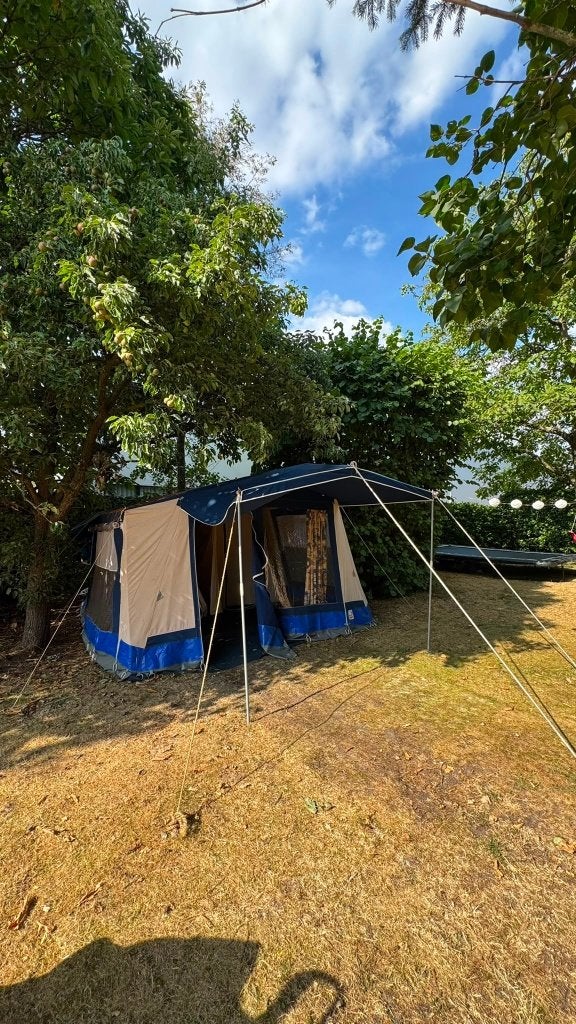 De Wit DWS bungalowtent 4-persoons gezinstent compleet, Caravans en Kamperen, Ophalen, Gebruikt, Tot en met 4