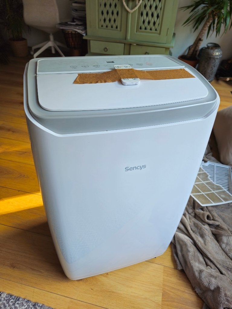 Mobiele airco 12000 BTU SENCYS, Witgoed en Apparatuur, Ophalen, Minder dan 60 m³, 3 snelheden of meer, Zo goed als nieuw