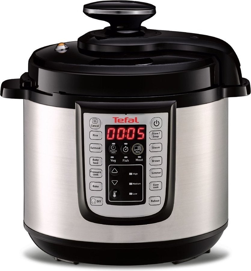 Tefal CY505E All-in-One Multi -en Slowcooker / Snelkookpan, Ophalen of Verzenden, Zo goed als nieuw
