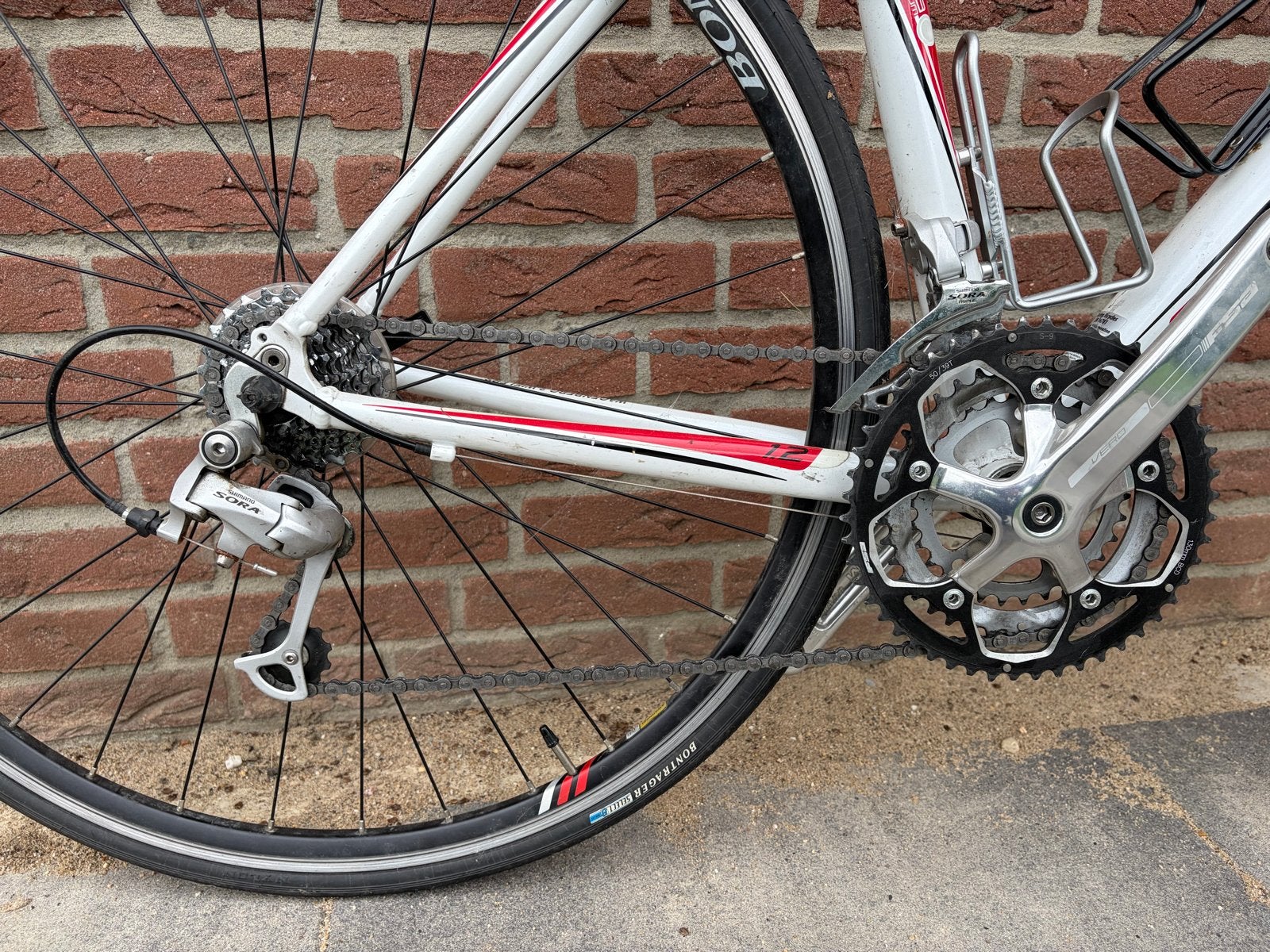 Trek Wielrenfiets - Maat 47 - Bontrager Wielen, Fietsen en Brommers, Gebruikt, Aluminium, Minder dan 49 cm, Meer dan 20 versnellingen
