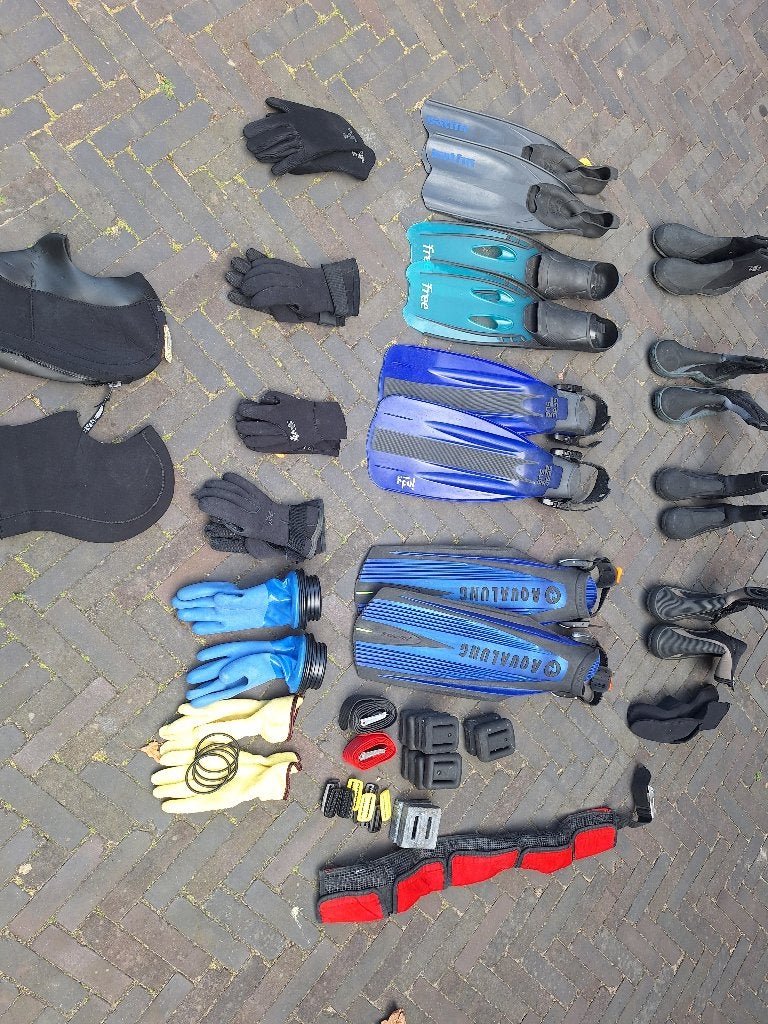 Diverse duikspullen, Ophalen, Gebruikt, Zwem- of Duikvliezen