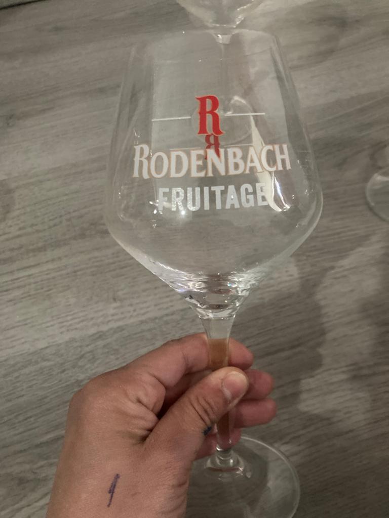 2x Rodenbach Fruitage glazen + gratis Rosé Max glas, Verzamelen, Ophalen of Verzenden, Zo goed als nieuw