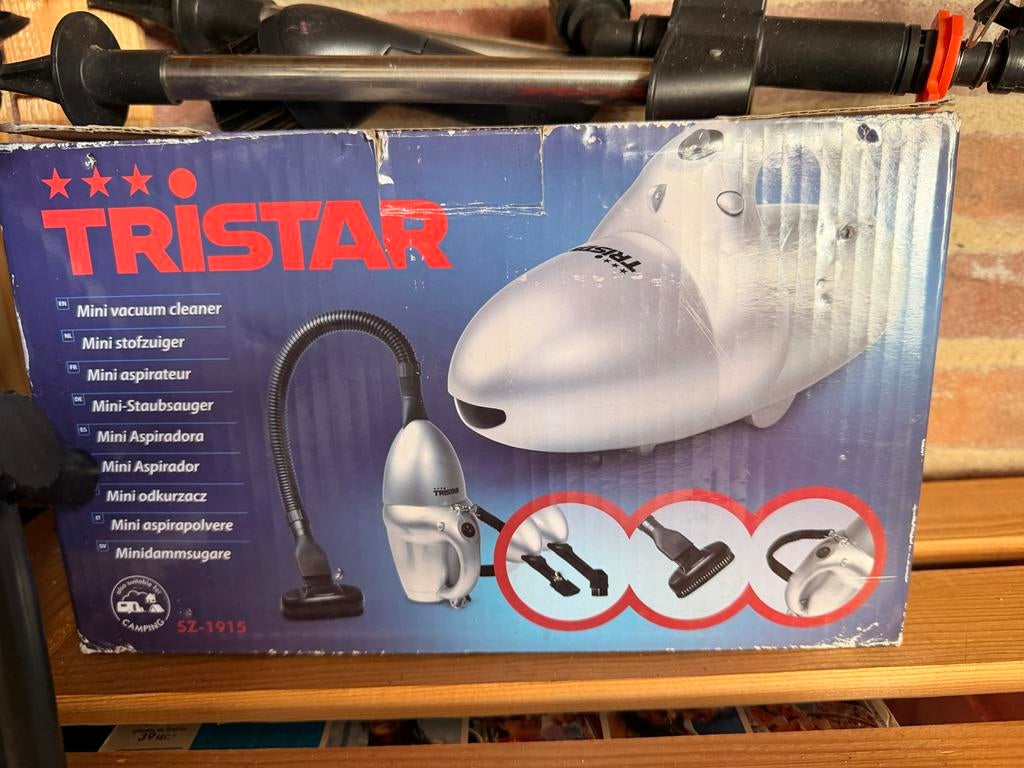 Tristar Mini Stofzuiger - Ideaal voor Auto & Camping, Witgoed en Apparatuur, Stofzuigers, Ophalen of Verzenden, Nieuw, Reservoir