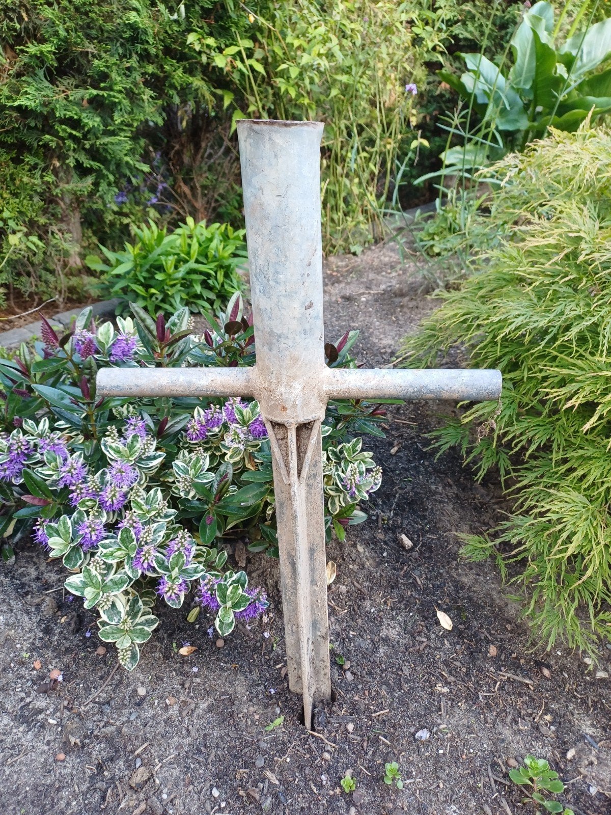 Stalen houder voor droogmolen/vlaggemast, Ophalen, Minder dan 1 meter, Parasolvoet