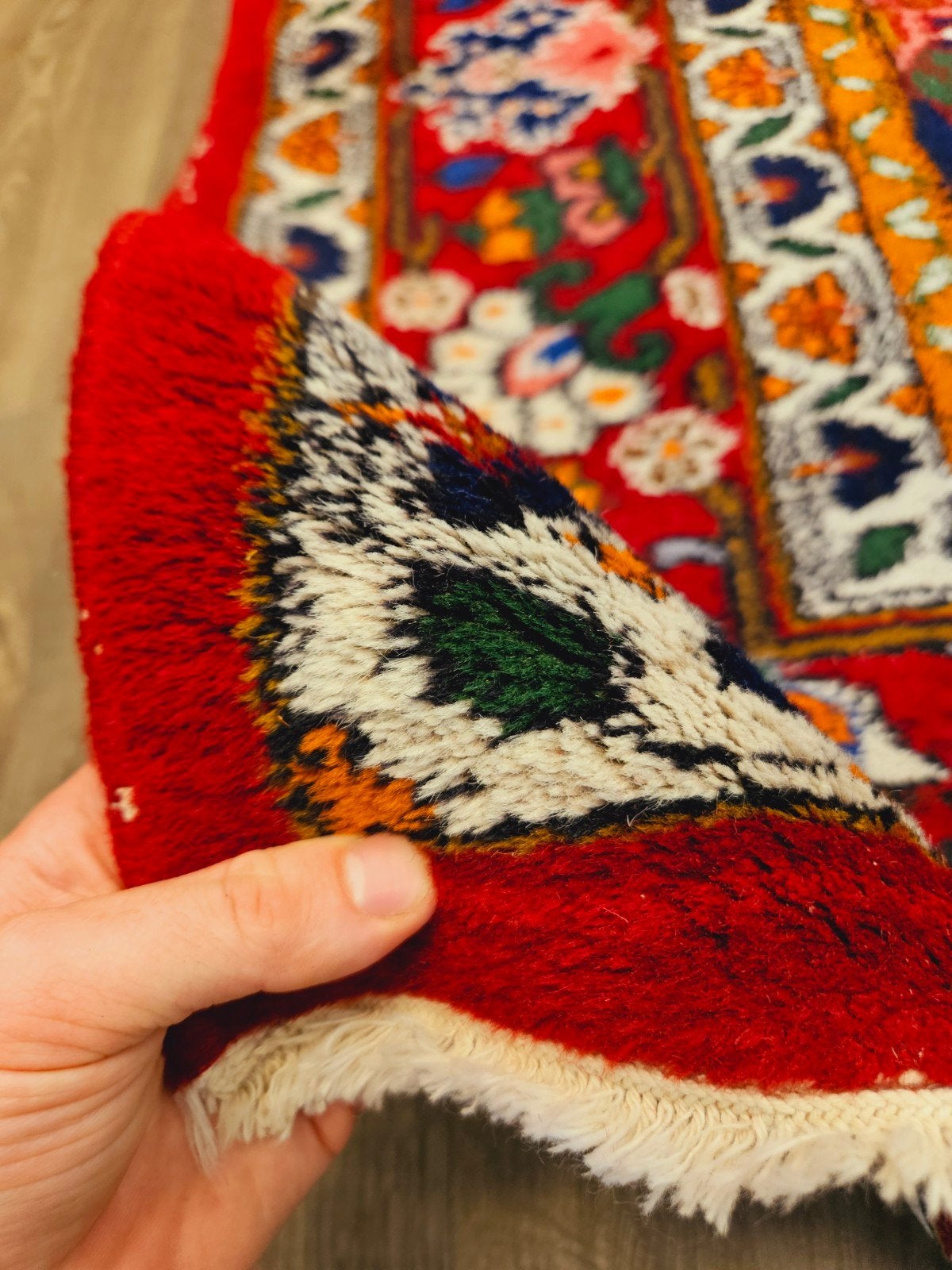 Perzisch Handgeknoopt Tapijt. Prachtige kleuren en patronen., Huis en Inrichting, Stoffering | Tapijten en Kleden, Nepal, 200 cm of meer