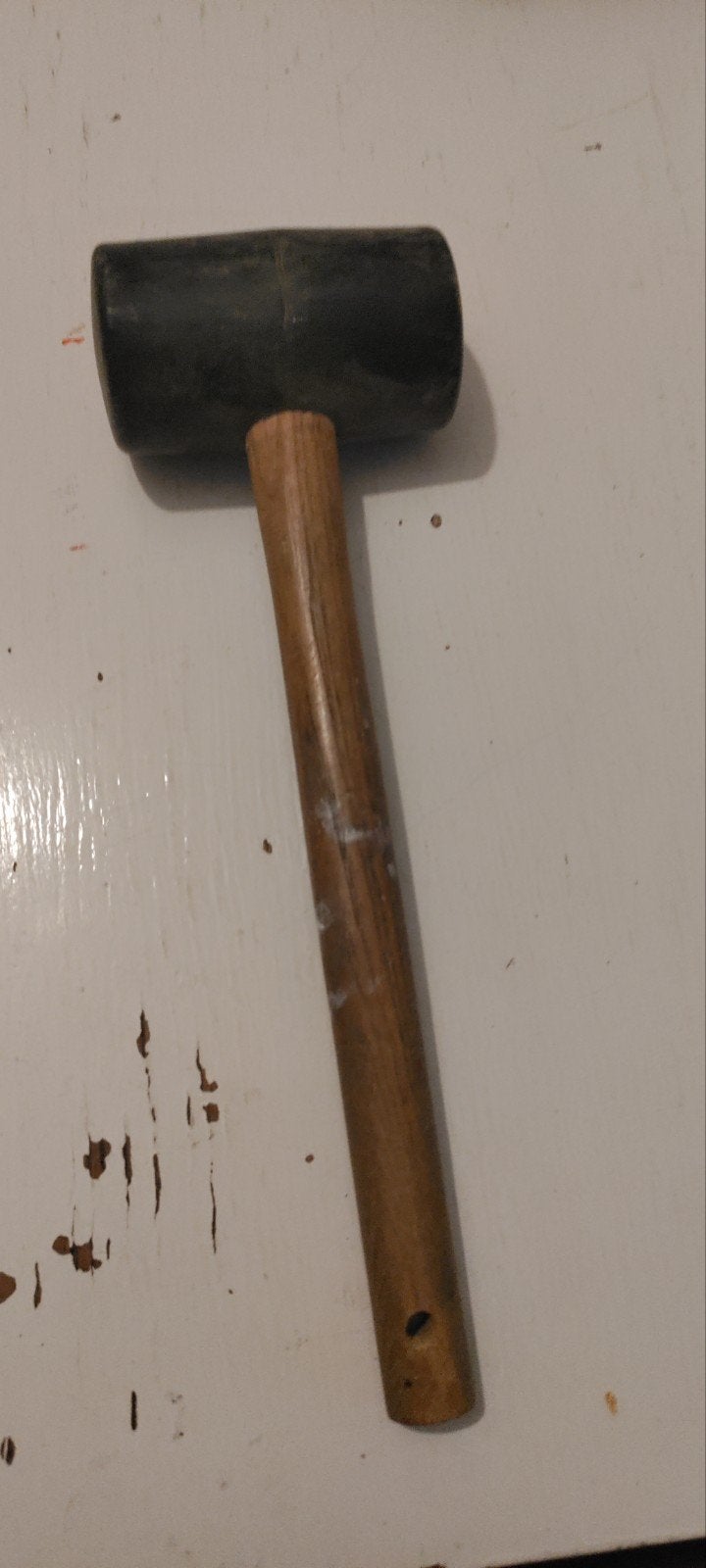 Rubberen hamer met houten steel, Ophalen of Verzenden