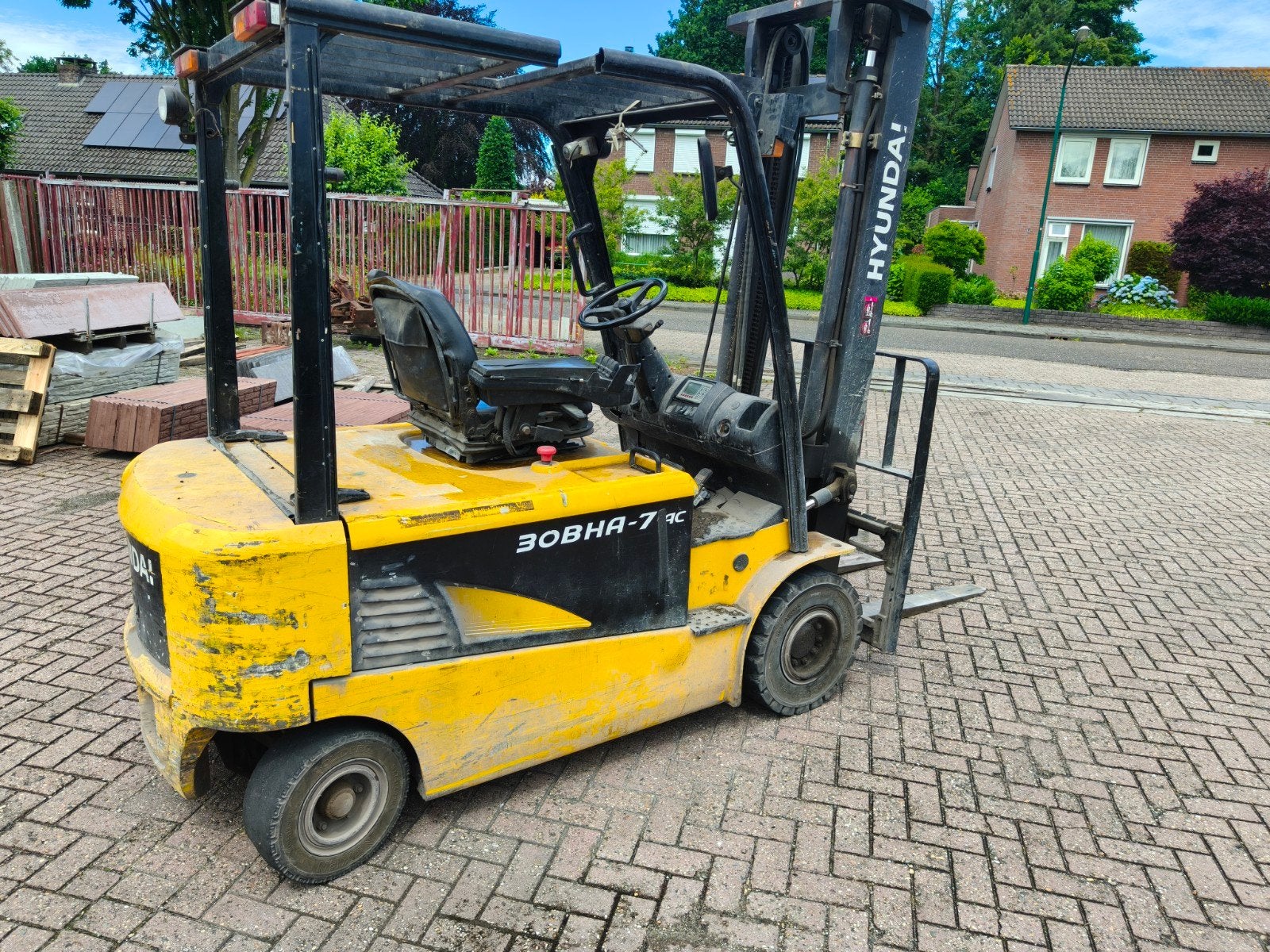 Hyundai elektrische heftruck., Ophalen, 3000 tot 4000 kg, Heftruck, Hyundai