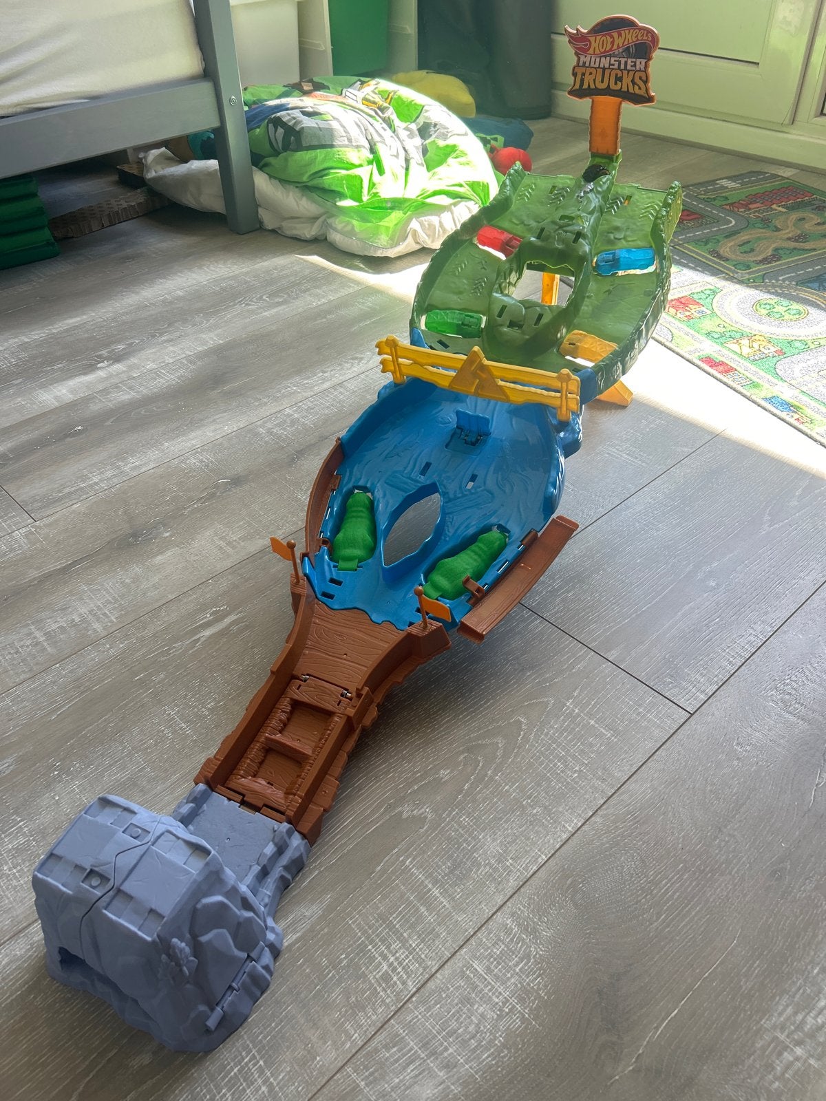 Hot Wheels Monster Trucks Gator Car Wash speelset, Ophalen of Verzenden, Zo goed als nieuw